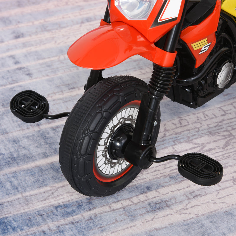 Triciclo a Pedali per Bambini a Forma di Moto Rosso-9
