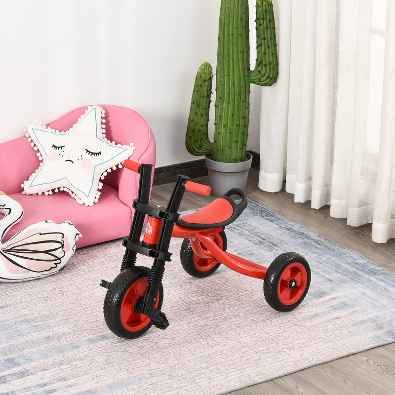 Triciclo per Bambini in Acciaio 73x48x56 cm  Rosso-2