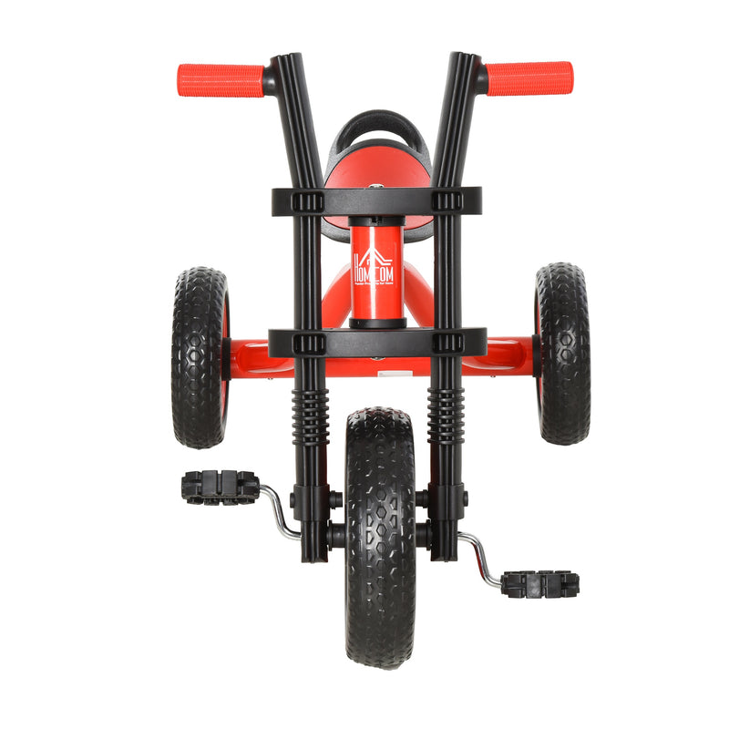 Triciclo per Bambini in Acciaio 73x48x56 cm  Rosso-4