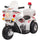 Moto Électrique Police pour Enfants 6V Blanc