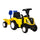Tracteur autoporté avec remorque 91x29x44 cm pour enfants Jaune