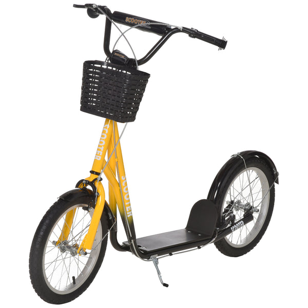 Trottinette pour enfants avec roues en métal jaune de 16 po online
