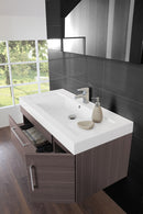 Mobile da Bagno Sospeso Marrone Composizione 100Cm-3