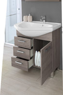 Mobile da Bagno Rovere Scuro Composizione Bagno 80Cm Magnum-3
