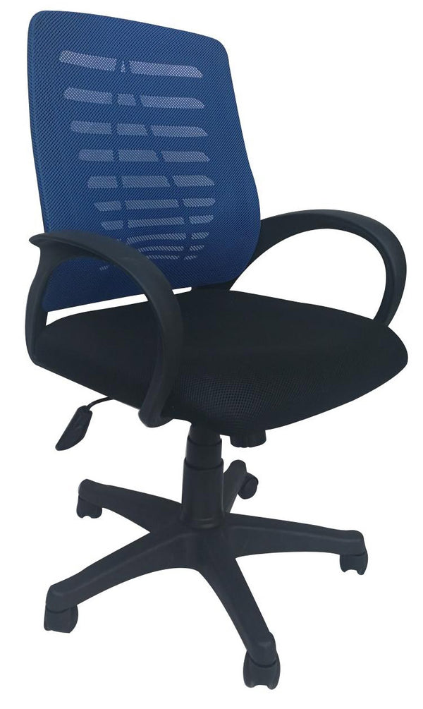 Chaise de bureau Task 60x54x103 cm en tissu bleu prezzo