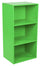 Bibliothèque modulable 3 étagères 40x29,5x80 cm en panneau d'aggloméré vert