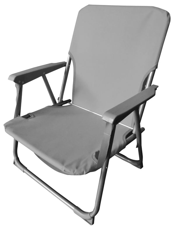 Chaise longue pliante Spiaggina 53x54x25/68 cm en acier et tissu Oxford 600D gris prezzo