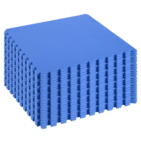 Tapis Puzzle 32 pièces 63x63 cm en EVA souple bleu online