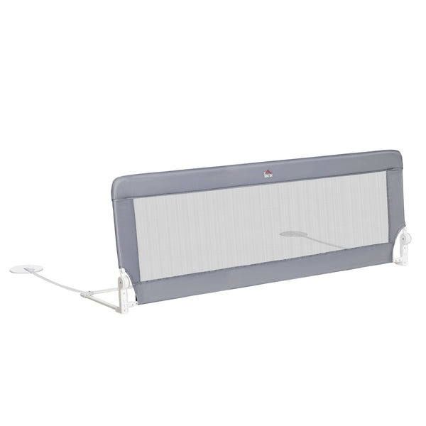 Barrière de lit anti-chute enfant 150x40x60 cm en acier et tissu oxfod gris prezzo