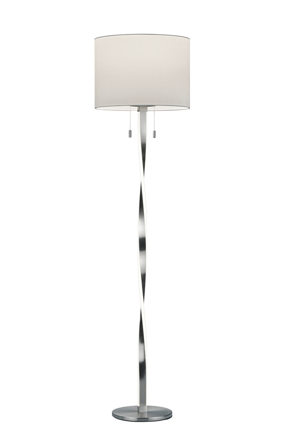 Lampadaire LED d'intérieur en Métal Nickel Mat online