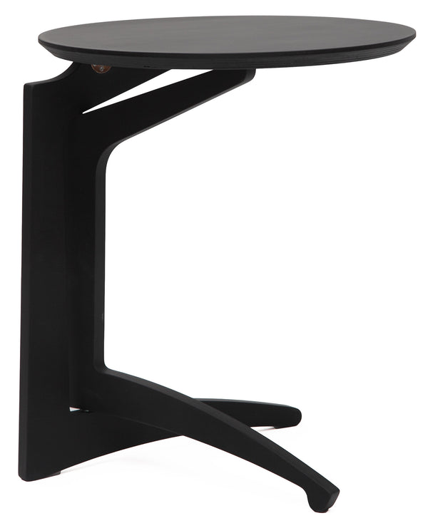 Table Basse Pliante Ø53x63 cm en Bois Noir online