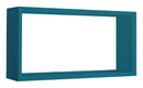 Mensola Cubo da Parete 70x35x15,5 cm in Fibra di Legno Artù Blu Atollo-1