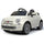 Voiture électrique pour enfants 12V avec permis Fiat 500 blanc