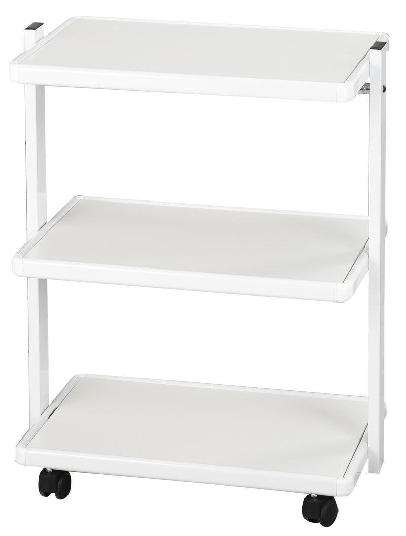 Carrello Porta strumenti 3 Ripiani in Acciaio Nasti Bianco-1