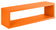 Mensola da Parete 60x18x15,5 cm in Fibra di Legno Regolo Arancio