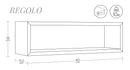 Mensola da Parete 60x18x15,5 cm in Fibra di Legno Regolo Noce-3