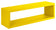 Mensola da Parete 60x18x15,5 cm in Fibra di Legno Regolo Giallo Canarino