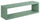 Mensola da Parete 60x18x15,5 cm in Fibra di Legno Regolo Verde Acqua Marina