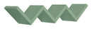 Mensola da Parete Libreria Zigzag 56x15,5 cm in Fibra di Legno Saetta Verde Acqua Marina-1