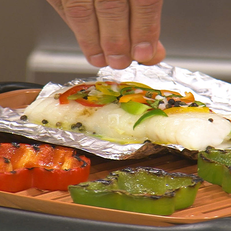 Bistecchiera Grill Elettrico 1250W Barbecue Senza Fumo Mediashopping Master Copper-4