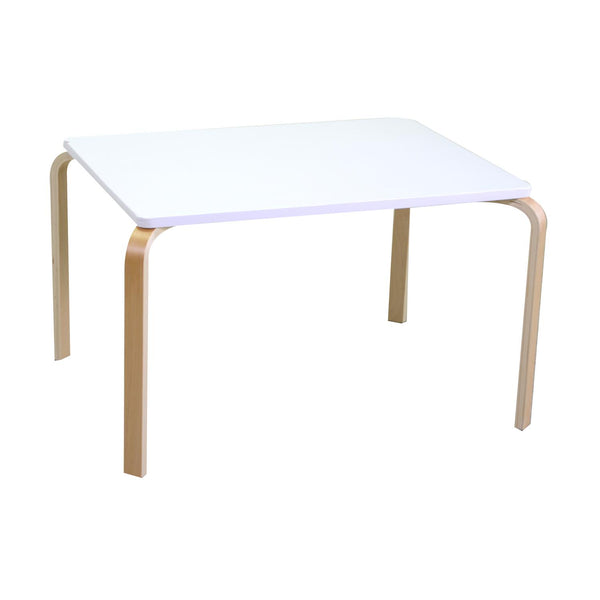 Table basse rectangulaire 80x60xh50 cm en bois blanc sconto