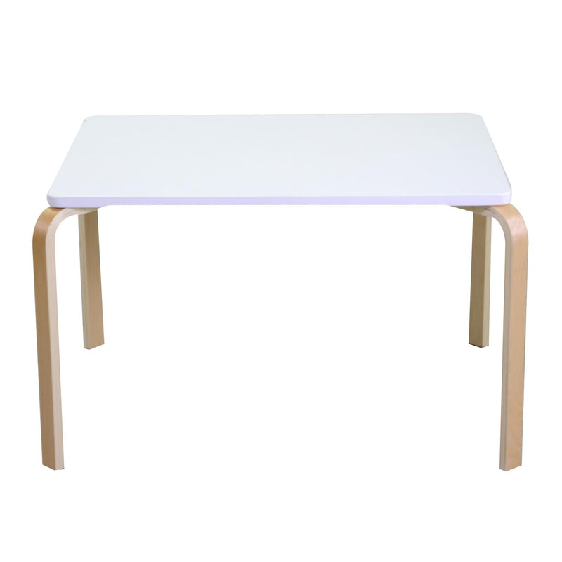 Tavolino Rettangolare 80x60xh50 cm in Legno Bianco-2