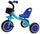 Tricycle pour enfants en métal avec pédales et panier Kidfun Tricygò bleu clair