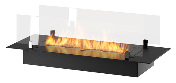 online Bruciatore a Bioetanolo da Incasso 80x32x15 cm Insert Black 800 Nero con Vetro