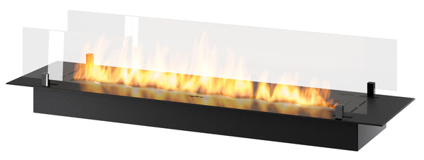 Bruciatore a Bioetanolo da Incasso 120x32x15 cm Insert Black 1200 Nero con Vetro prezzo