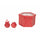 Set de 14 Boules de Noël Polyfoam Ø7,5 cm avec Boîte Flocon Rouge