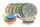 Service de Table 18 Pièces en Porcelaine et Grès Multicolore VdE Tivoli 1996 Marrakech