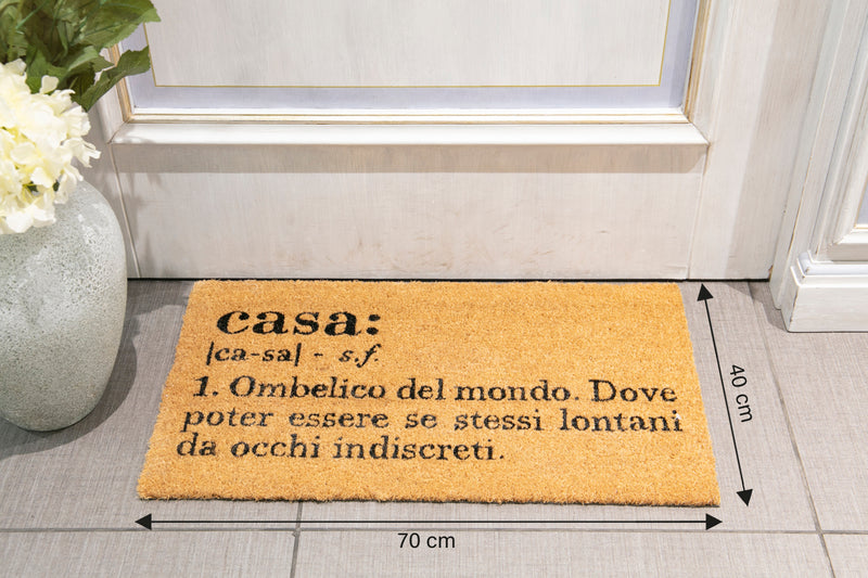 Zerbino "casa" 70x1,5x40 cm in Cocco e PVC Villa D’este Home Tivoli -4