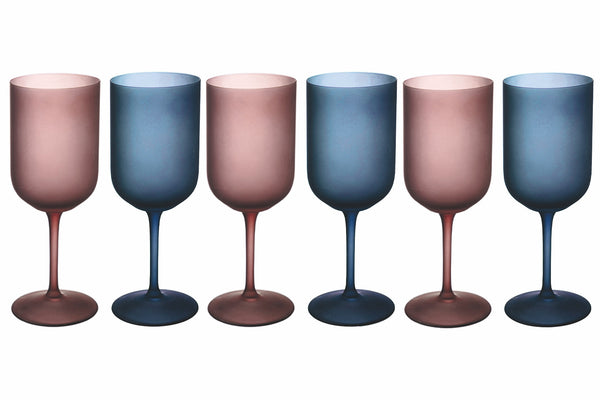 Lot de 6 gobelets en verre dépoli 450 ml Villa d'Este Home Tivoli Glamour online