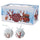Set de 14 Boules de Noël Ø7,5 cm en Polyfoam avec Boîte Père Noël et Sac Cadeau