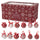 Set de 14 Boules de Noël Ø7,5 cm en Polyfoam à Rayures et Pois Box