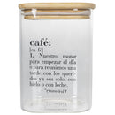 Barattolo Caffè con scritta "Café" 1 Litro in Vetro Villa D’este Home Tivoli Spagnolo-1