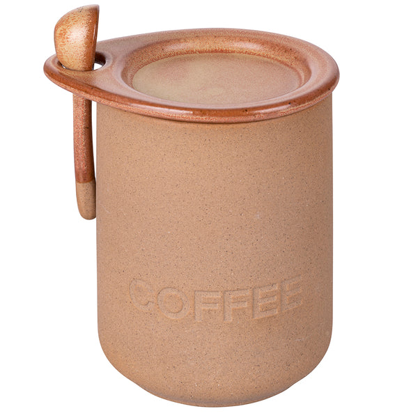 acquista Barattolo Caffè con Cucchiaino Ø10x15 cm 900 ml in Ceramica VdE Tivoli 1996 Pompei