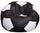 Pouf Pouf Ø100 cm en Baselli Ballon de Football Noir et Blanc