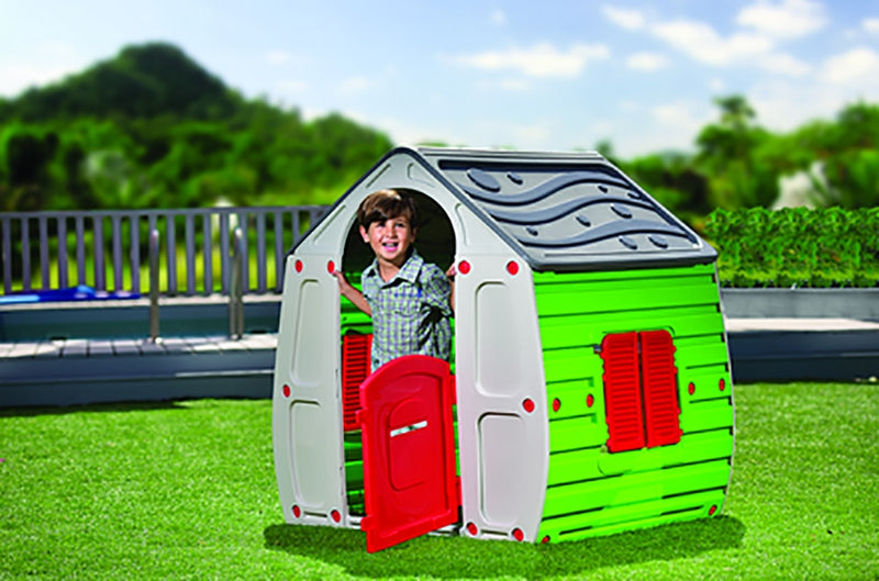 Casetta Gioco per Bambini in Resina 102x90x109cm Bauer-2