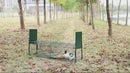 Cage Piège pour Animaux Vivants 100x25x28 cm Double Porte en Fer Vert Foncé