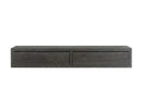 Mensola da Parete con 2 Cassetti 88,2x13,4x23,7 cm in Fibra di Legno Domino Maxi Rovere Scuro-3