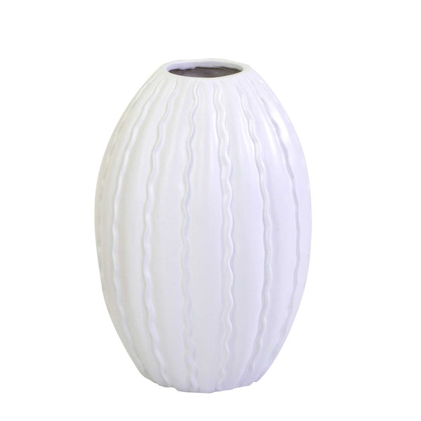 acquista Vase en résine blanc mat Ø42xh61 cm