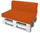 Coussins pour Palettes 120x80cm Assise et Dossier en Polyester Avalli Orange