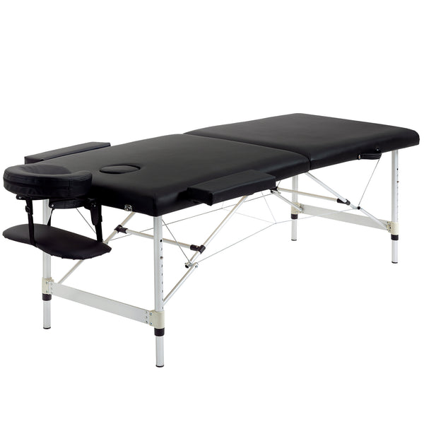 sconto 1 Table de Massage Kinésithérapie Articulaire 185x70,1x80 cm en Bois Noir