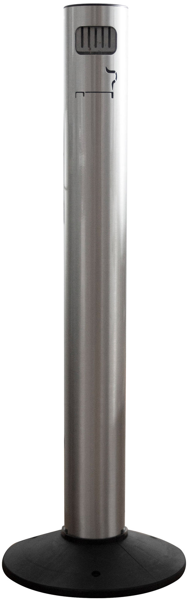 Posacenere a Colonna Ø11,7xh105 cm in Alluminio con Contenitore Interno Argento acquista