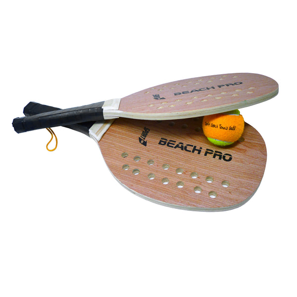 online Paire de raquettes de plage en bois avec balle professionnelle