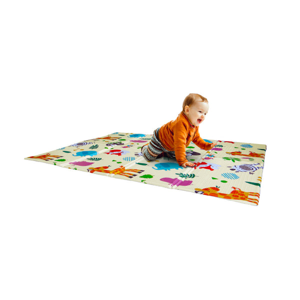 online Tappeto Morbido per Bambini 120x90x0,8 cm Pieghevole Foresta Multicolore
