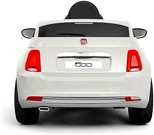 Macchina Elettrica per Bambini 12V Fiat 500 Bianca-3