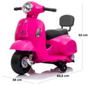 Piaggio Mini Vespa GTS Elettrica 6V per Bambini Rosa-5