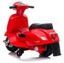 Piaggio Mini Vespa GTS Elettrica 6V per Bambini Rossa-6